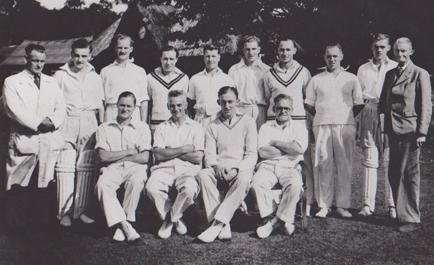 The Club XI at the Thatched Pavilion - 1947